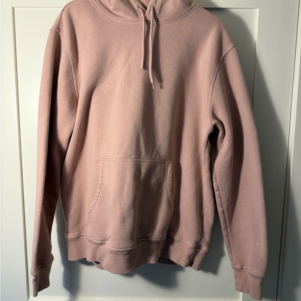 H&M Men's Dusty Pink Hoodie